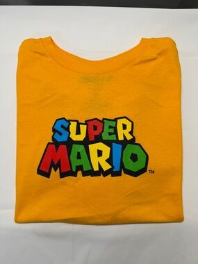 Nintendo Yellow Super Mario Logo Short Sleeve Tee
